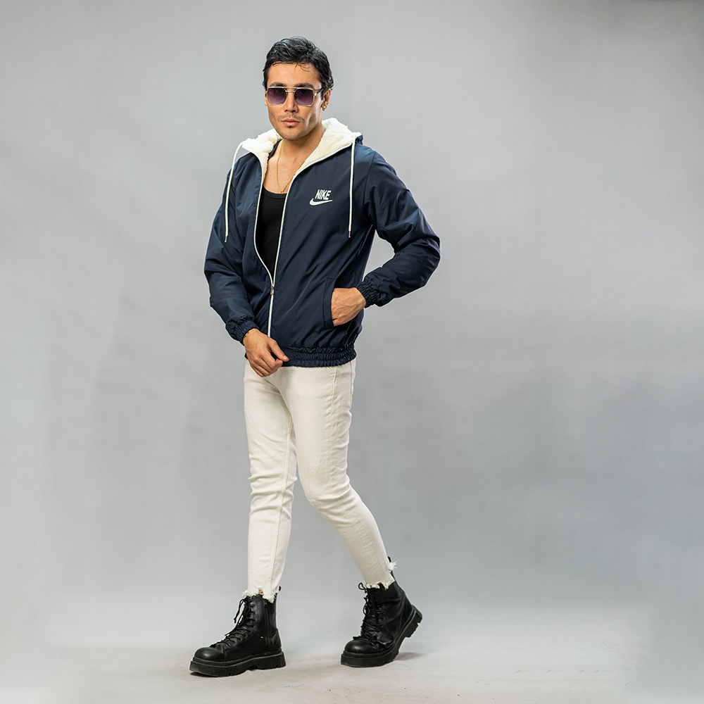 کاپشن مدل Nike سرمه ای