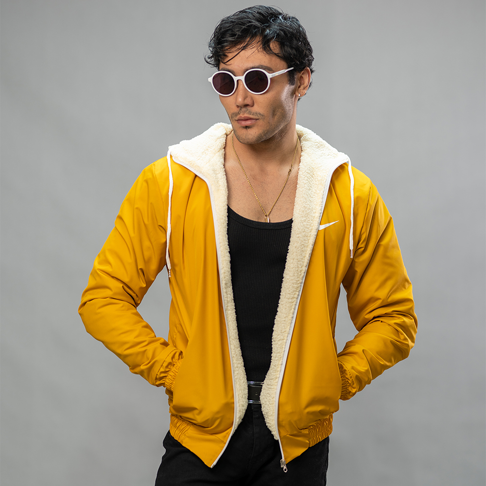 کاپشن مدل Nike زرد