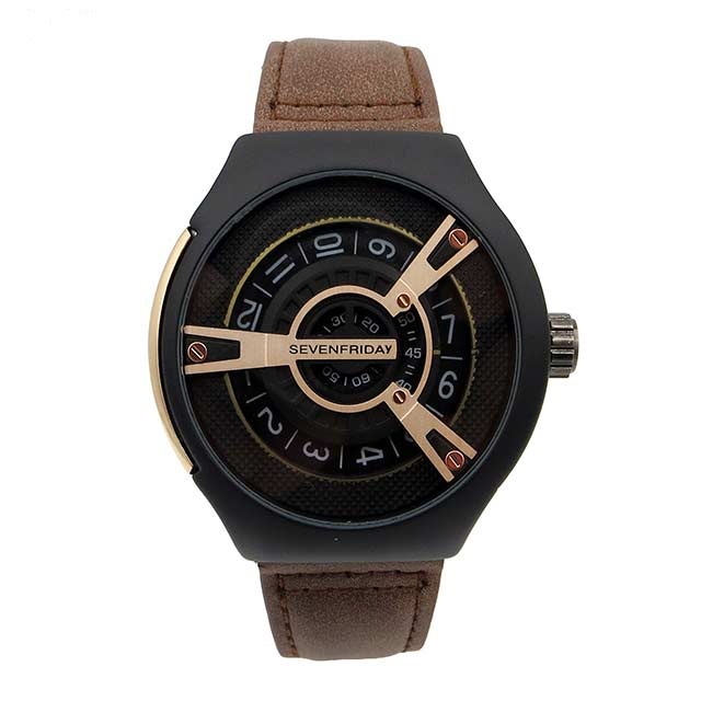 ساعت seven friday بند قهوه ای