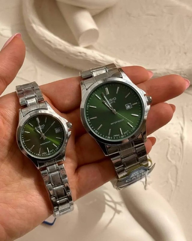 ست ساعت CASIO سبز