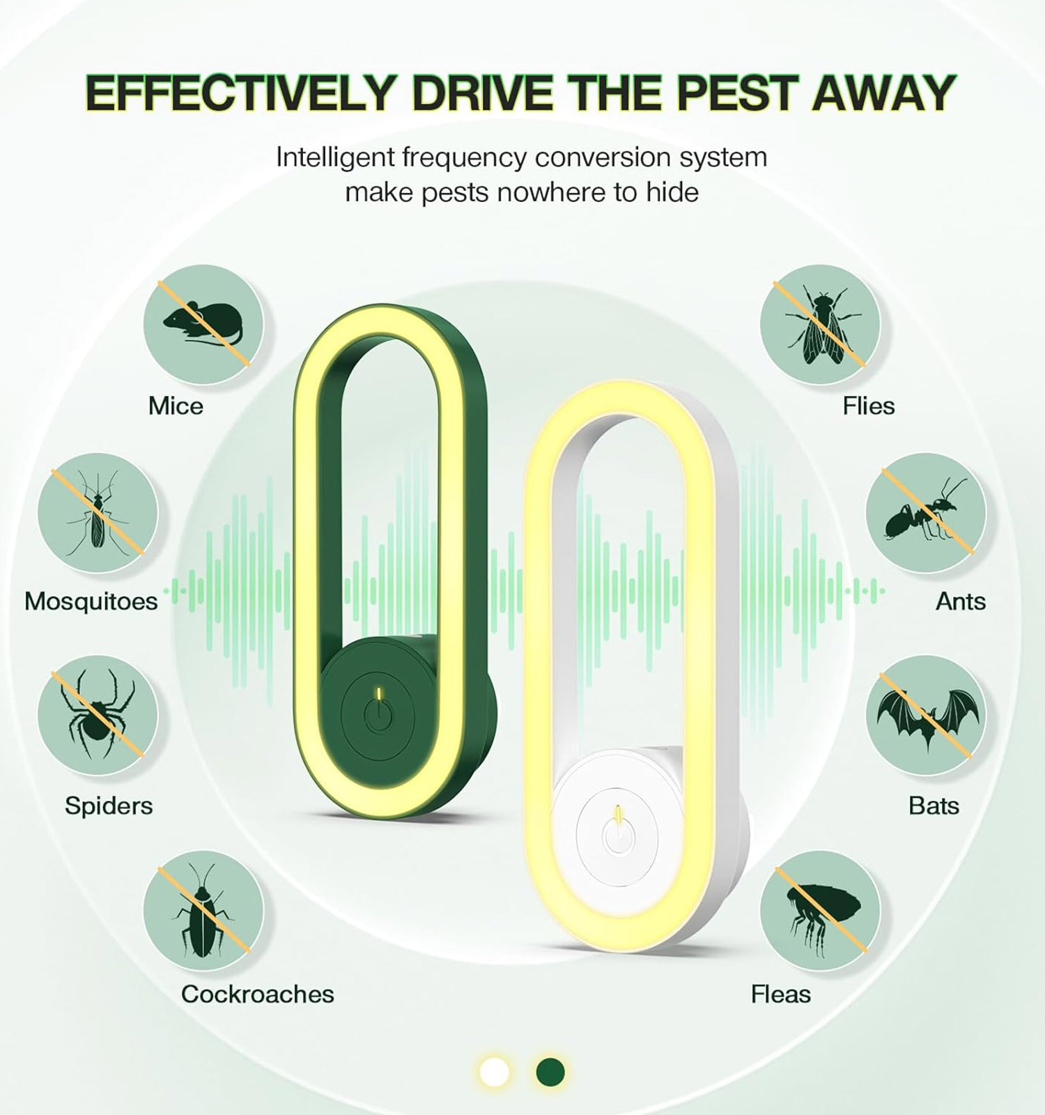 چراغ خواب و حشره‌ کش برقی اولتراسونیک 
